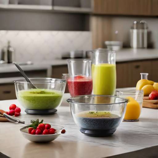 Afbeelding van Multifunctionele Keukenkommen voor Perfecte Smoothies