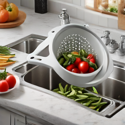 Afbeelding van Vind opvouwbare groentezeven in de winkel