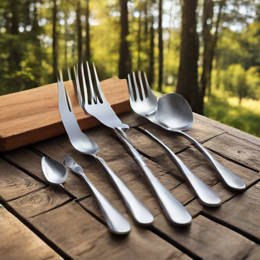 Afbeelding van Het beste herbruikbare rvs-bestek voor campingplezier