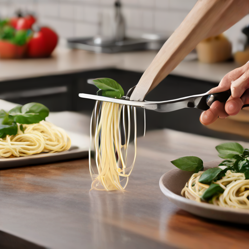 Afbeelding van Herbruikbare spaghettitang: veelzijdig keukengereedschap