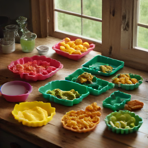 Afbeelding van Gebruik van plastic koekvormen voor hartige gerechten