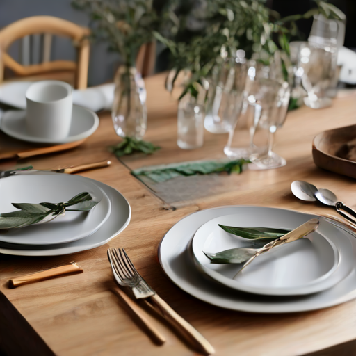 Afbeelding van Herbruikbaar rvs-bestek en bamboe servies combineren