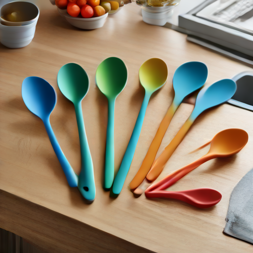 Afbeelding van Herbruikbare siliconen lepels: Duurzaam en Veilig Koken