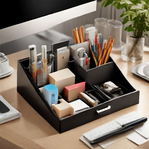 Afbeelding van Multifunctionele opbergschalen voor een georganiseerd kantoor