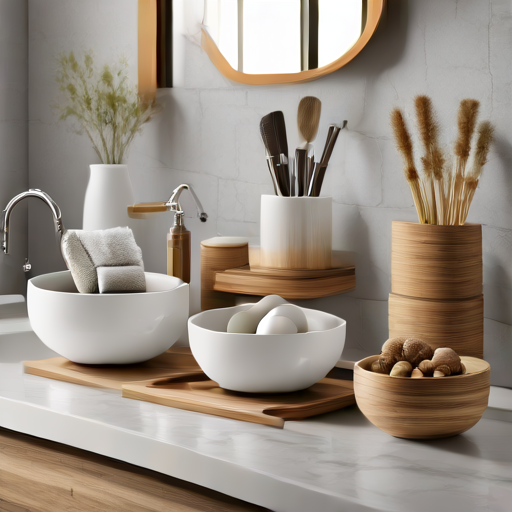 Afbeelding van Multifunctionele opbergschalen voor een georganiseerde badkamer