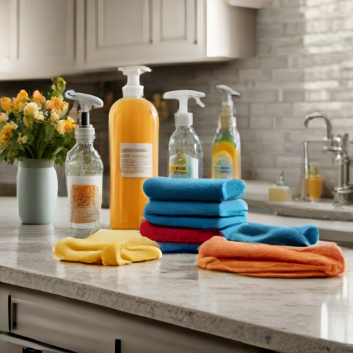 Afbeelding van Herbruikbare Vaatdoekjes en Schoonmaakmiddelen Combineren