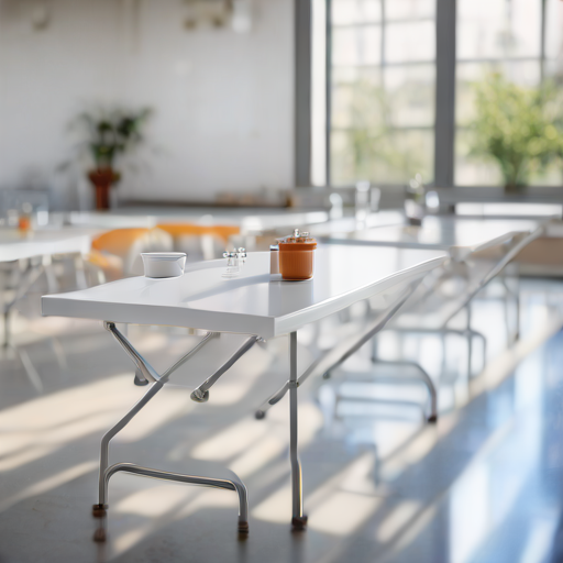 Afbeelding van Plastic opvouwbare tafels schoonmaken: een praktische gids
