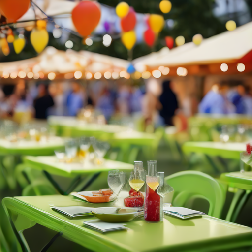 Afbeelding van Gebruik plastic opvouwbare tafels voor feesten effectief