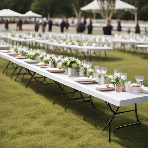 Afbeelding van Populaire plastic opvouwbare tafels voor elk evenement