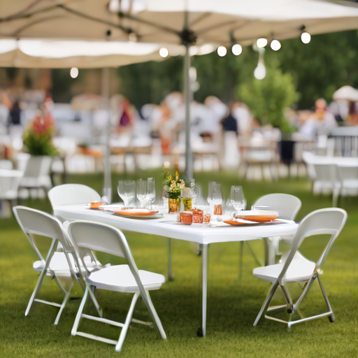 Afbeelding van Beste plastic opvouwbare tafels voor grote groepen