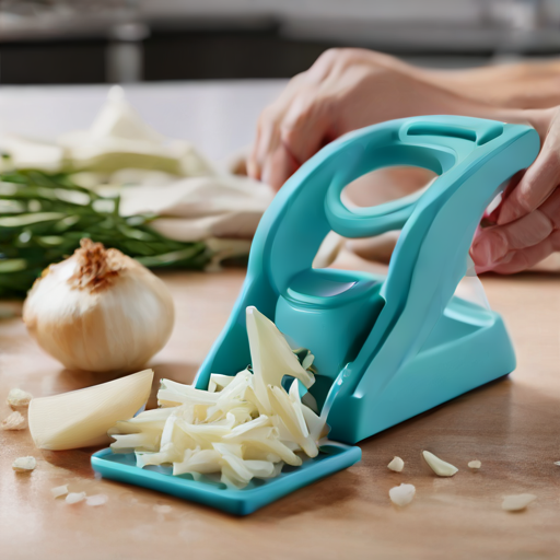 Afbeelding van Gebruik plastic knoflooksnijders voor een efficiënte keuken