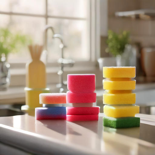 Afbeelding van Onderhoud en gebruik van multifunctionele afwassponsjes