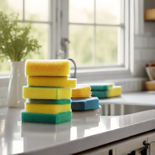 Afbeelding van Gebruik multifunctionele afwassponsjes voor schone ovens