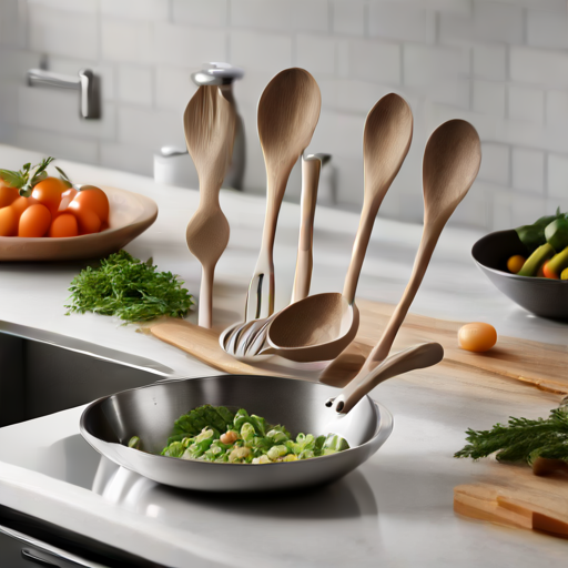 Afbeelding van Duurzame multifunctionele kooklepels voor een groenere keuken