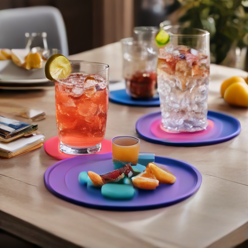 Afbeelding van Herbruikbare siliconen onderzetters voor elk feestje