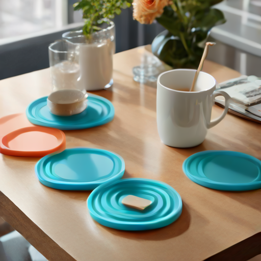 Afbeelding van Herbruikbare siliconen onderzetters voor warme dranken