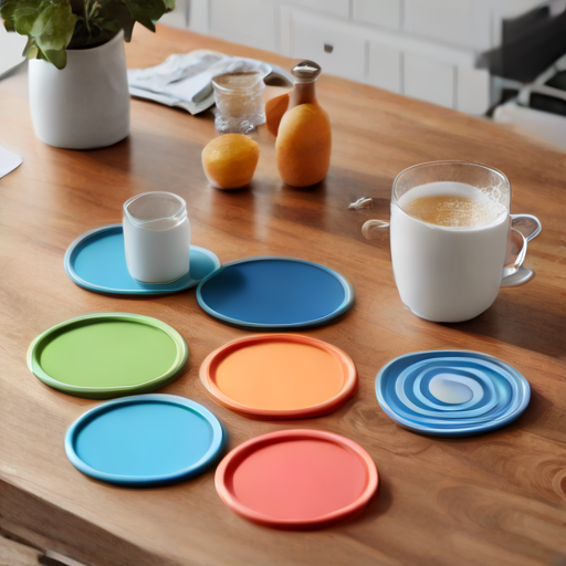 Afbeelding van Herbruikbare siliconen onderzetters en keukengerei combineren