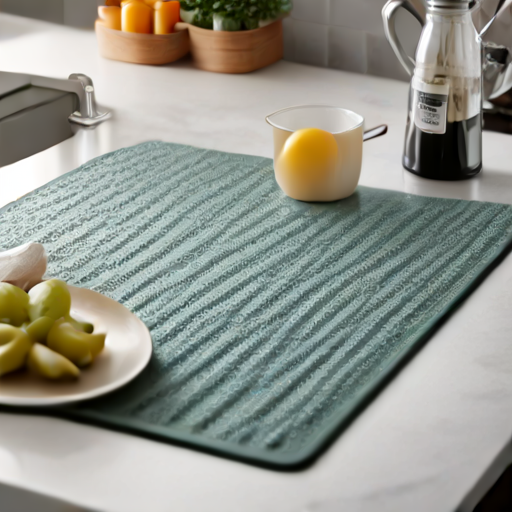Afbeelding van Gebruik plastic droogmatten in de keuken voor efficiëntie