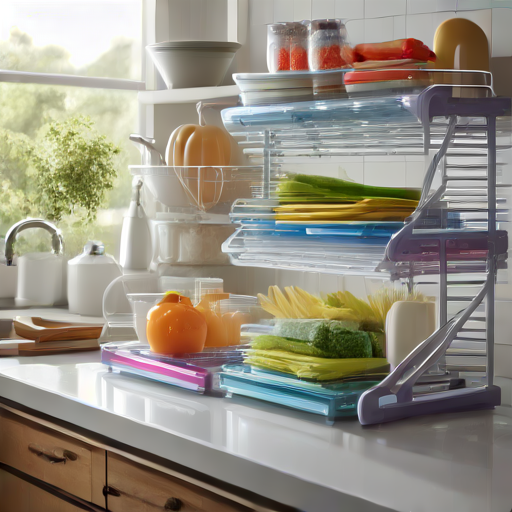 Afbeelding van Organiseer je plastic afdruiprekjes eenvoudig en efficiënt