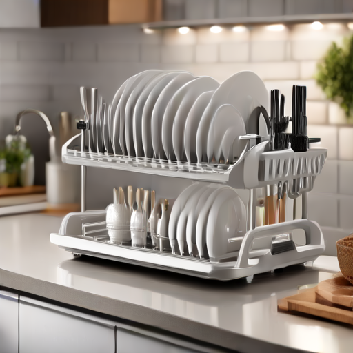 Afbeelding van Top plastic afdruiprekjes voor de vaatwasser