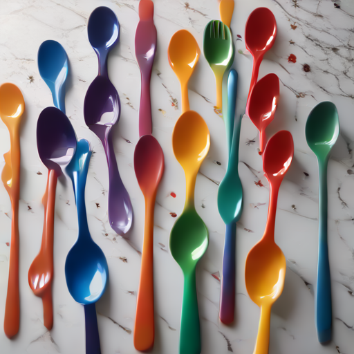 Afbeelding van Wat kost een set van 10 plastic roerlepels?