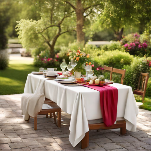 Afbeelding van Beste herbruikbare tafellopers voor buitengebruik