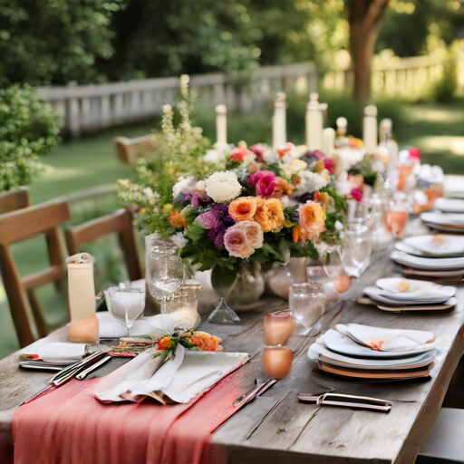 Afbeelding van Beste herbruikbare tafellopers voor tuinfeesten