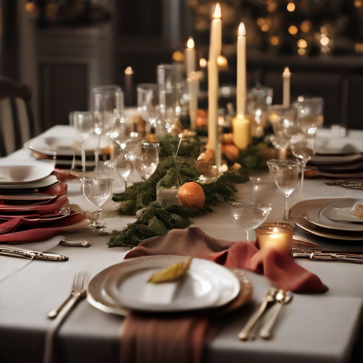 Afbeelding van Herbruikbare tafellopers en decoraties combineren