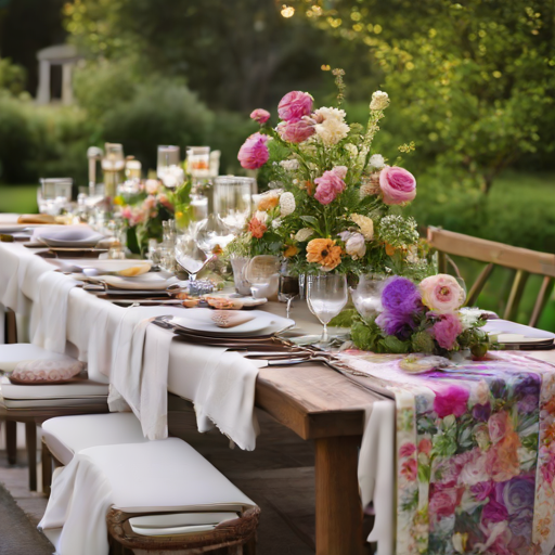 Afbeelding van Goedkoopste herbruikbare tafellopers voor tuinfeesten