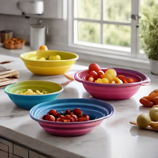 Afbeelding van Herbruikbare opvouwbare schalen: waar te kopen?