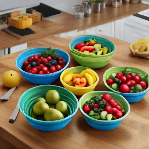 Afbeelding van Herbruikbare opvouwbare schalen: waar te koop?