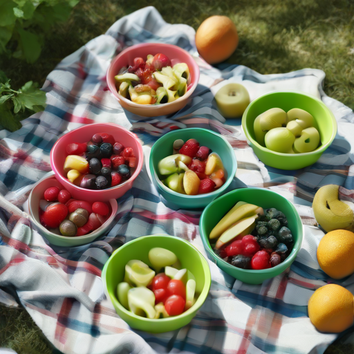 Afbeelding van Beste herbruikbare opvouwbare schalen voor picknicks