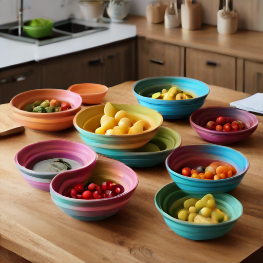 Afbeelding van Herbruikbare opvouwbare schalen voor snacks: Voordelen en Tips