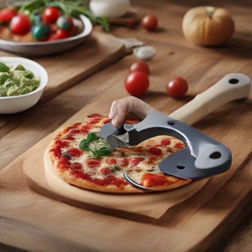 Afbeelding van Perfecte Pizza Snijden met Multifunctionele Snijmesjes