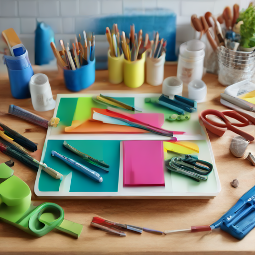 Afbeelding van Maak je eigen plastic vouwplanken voor knutselprojecten