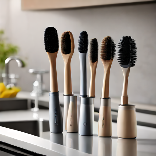 Afbeelding van Multifunctionele Afwasborstels: Duurzaam Schoonmaken Gemakkelijk Gemaakt