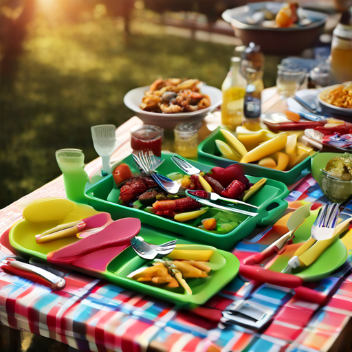 Afbeelding van Beste opties voor plastic bestekhouders bij barbecues