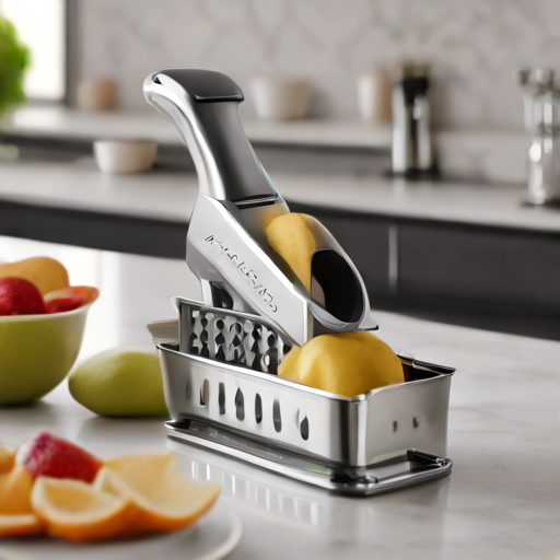 Afbeelding van Combineer multifunctionele fruitraspen met kookhulpmiddelen