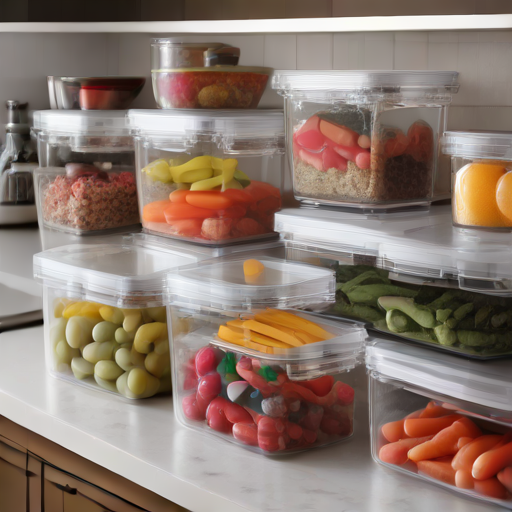 Afbeelding van Handige plastic bakjes met deksel voor voedselbewaring