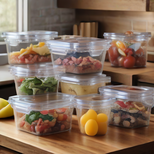 Afbeelding van Plastic bakjes met deksel: ideaal voor voedselvervoer