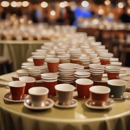 Afbeelding van Goedkoopste plastic koffiebekers voor grote groepen