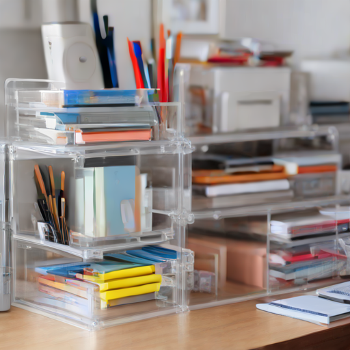 Afbeelding van Optimaliseer ruimte met plastic organizerdozen stapelen