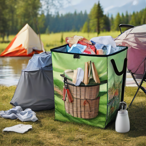 Afbeelding van Opvouwbare wasmanden: De perfecte kampeeroplossing
