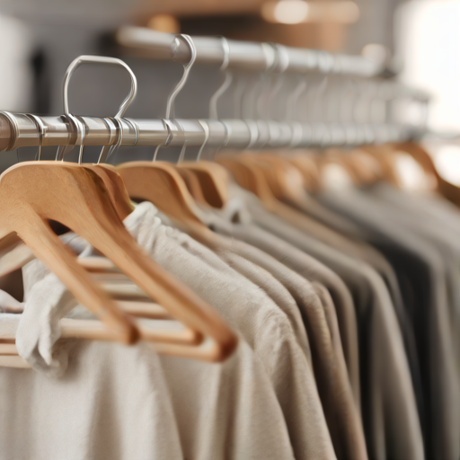 Afbeelding van Houten Kledinghangers: De Slimme Keuze voor Jouw Kleding