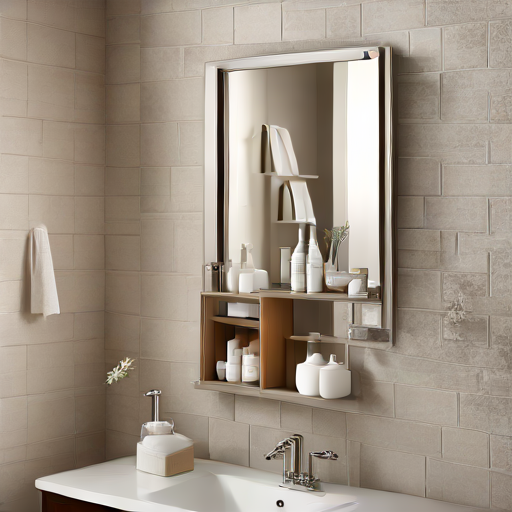 Afbeelding van Badkamerspiegel Organizers: Stijlen voor Jouw Interieur