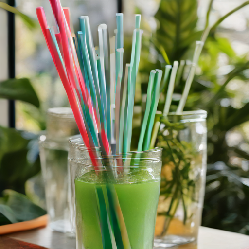 Afbeelding van Herbruikbare siliconen rietjes: Milieu-impact en keuzes