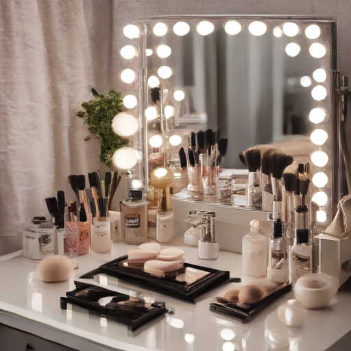 Afbeelding van Stijlvolle DIY mini-make-up spiegel voor onderweg