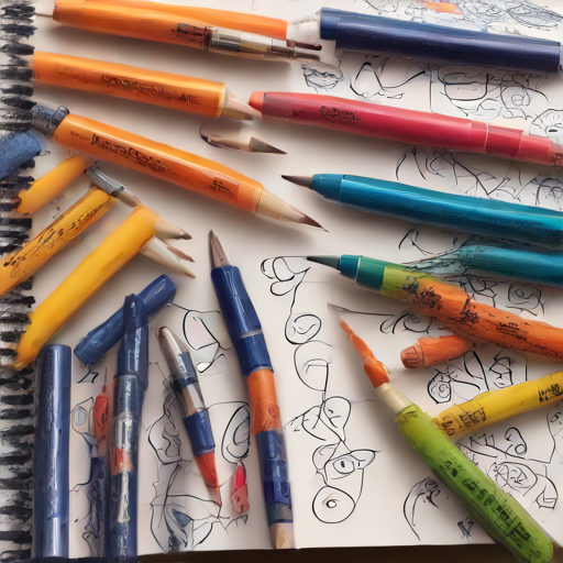 Afbeelding van Creatief gebruik van balpennen in kunstprojecten