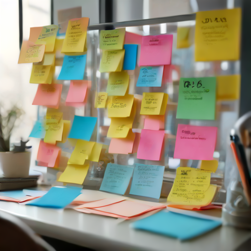 Afbeelding van Creatief brainstormen met plaknotities: Tips en trucs