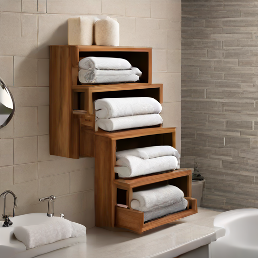 Afbeelding van Effectieve Handdoekorganizer voor een Opgeruimde Badkamer